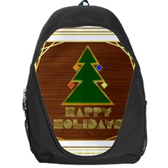 Art Deco Holiday Card Backpack Bag by Amaryn4rt