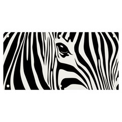 Animal Cute Pattern Art Zebra Banner And Sign 6  X 3  by Amaryn4rt