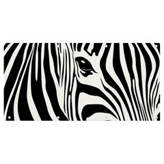 Animal Cute Pattern Art Zebra Banner And Sign 8  X 4  by Amaryn4rt