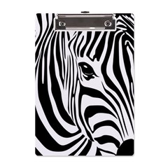 Animal Cute Pattern Art Zebra A5 Acrylic Clipboard by Amaryn4rt