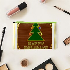 Art Deco Holiday Card Cosmetic Bag (xs) by Amaryn4rt