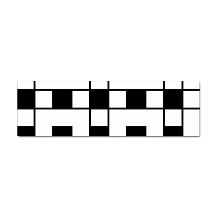 Black And White Pattern Sticker Bumper (10 pack)