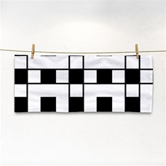 Black And White Pattern Hand Towel by Amaryn4rt