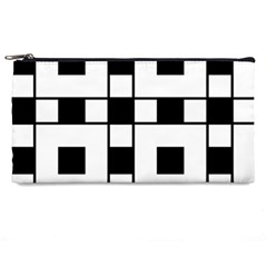 Black And White Pattern Pencil Case by Amaryn4rt