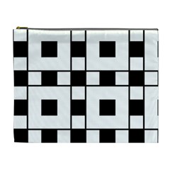 Black And White Pattern Cosmetic Bag (xl) by Amaryn4rt