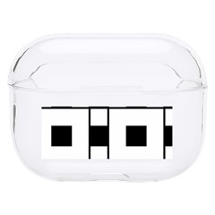 Black And White Pattern Hard PC AirPods Pro Case