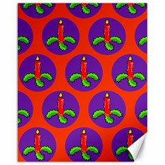 Christmas Candles Seamless Pattern Canvas 16  X 20 