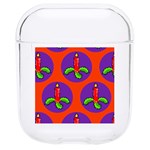 Christmas Candles Seamless Pattern Hard PC AirPods 1/2 Case Front