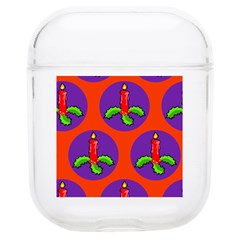 Christmas Candles Seamless Pattern Soft Tpu Airpods 1/2 Case by Amaryn4rt