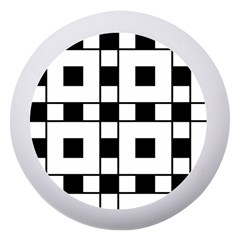 Black And White Pattern Dento Box with Mirror