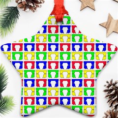 Colorful Seamless Pattern Ornament (star) by Amaryn4rt