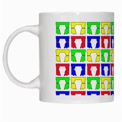 Colorful Seamless Pattern White Mug by Amaryn4rt