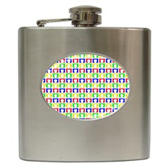 Colorful Seamless Pattern Hip Flask (6 Oz) by Amaryn4rt