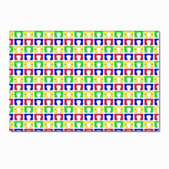 Colorful Seamless Pattern Postcards 5  X 7  (pkg Of 10) by Amaryn4rt