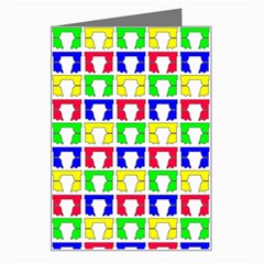 Colorful Seamless Pattern Greeting Card by Amaryn4rt