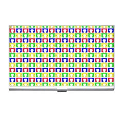 Colorful Seamless Pattern Business Card Holder by Amaryn4rt