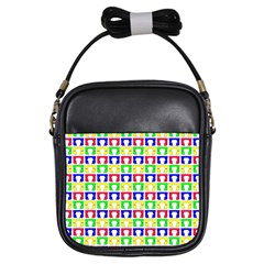 Colorful Seamless Pattern Girls Sling Bag by Amaryn4rt