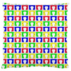 Colorful Seamless Pattern Large Cushion Case (two Sides) by Amaryn4rt