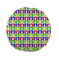 Colorful Seamless Pattern Standard 15  Premium Flano Round Cushions by Amaryn4rt