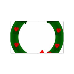 Holiday Wreath Sticker Rectangular (100 Pack) by Amaryn4rt