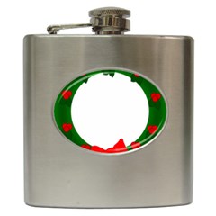 Holiday Wreath Hip Flask (6 Oz) by Amaryn4rt