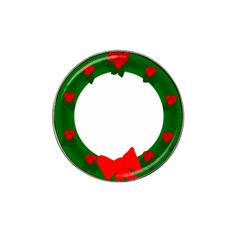 Holiday Wreath Hat Clip Ball Marker (4 Pack) by Amaryn4rt