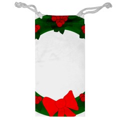 Holiday Wreath Jewelry Bag by Amaryn4rt