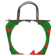 Holiday Wreath Bucket Bag by Amaryn4rt