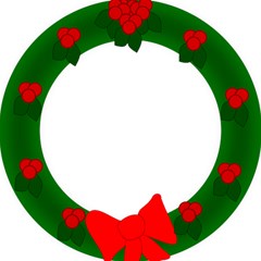 Holiday Wreath Play Mat (rectangle) by Amaryn4rt