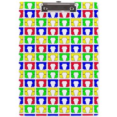 Colorful Seamless Pattern A4 Acrylic Clipboard by Amaryn4rt