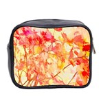 Monotype Art Pattern Leaves Colored Autumn Mini Toiletries Bag (Two Sides) Back