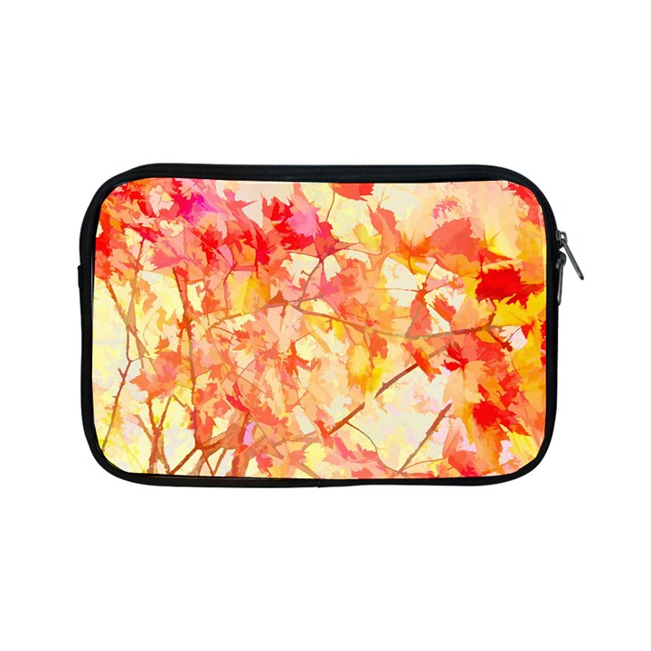 Monotype Art Pattern Leaves Colored Autumn Apple iPad Mini Zipper Cases