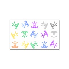 Rainbow Clown Pattern Sticker (rectangular) by Amaryn4rt