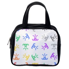 Rainbow Clown Pattern Classic Handbag (one Side) by Amaryn4rt