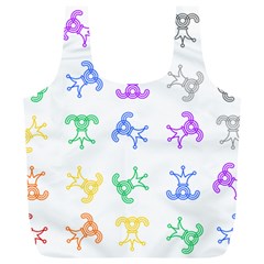 Rainbow Clown Pattern Full Print Recycle Bag (xl) by Amaryn4rt