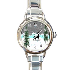 Rocky Mountain High Colorado Round Italian Charm Watch by Amaryn4rt