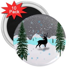 Rocky Mountain High Colorado 3  Magnets (10 Pack)  by Amaryn4rt