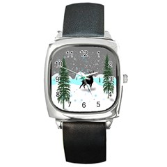 Rocky Mountain High Colorado Square Metal Watch by Amaryn4rt