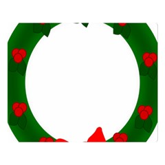 Holiday Wreath Premium Plush Fleece Blanket (large) by Amaryn4rt