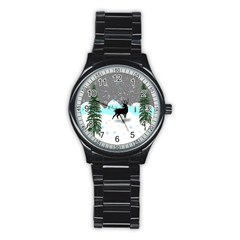 Rocky Mountain High Colorado Stainless Steel Round Watch by Amaryn4rt