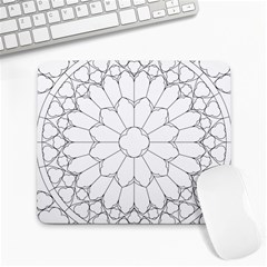 Roses Stained Glass Large Mousepad by Amaryn4rt