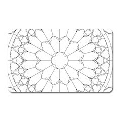 Roses Stained Glass Magnet (rectangular) by Amaryn4rt