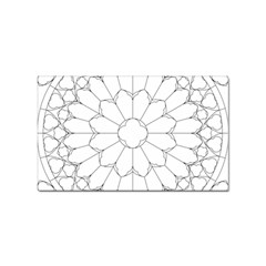 Roses Stained Glass Sticker Rectangular (10 Pack) by Amaryn4rt