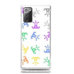 Rainbow Clown Pattern Samsung Galaxy Note 20 Tpu Uv Case by Amaryn4rt