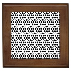 Seamless Honeycomb Pattern Framed Tile by Amaryn4rt