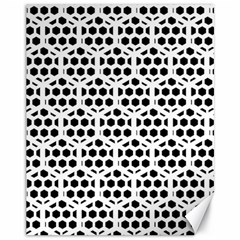 Seamless Honeycomb Pattern Canvas 11  X 14  by Amaryn4rt