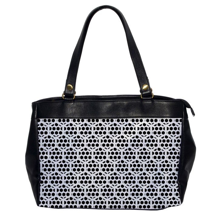 Seamless Honeycomb Pattern Oversize Office Handbag