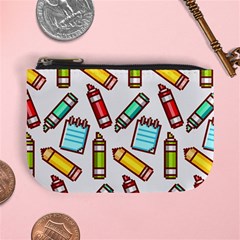 Seamless Pixel Art Pattern Mini Coin Purse by Amaryn4rt