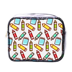 Seamless Pixel Art Pattern Mini Toiletries Bag (one Side) by Amaryn4rt