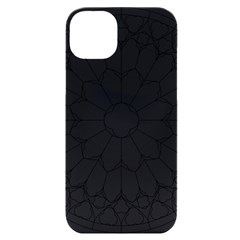 Roses Stained Glass Iphone 14 Plus Black Uv Print Case by Amaryn4rt